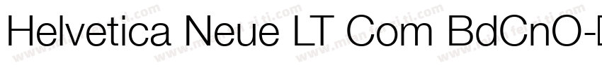 Helvetica Neue LT Com BdCnO字体转换